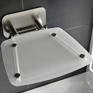 Сиденье для душевой кабины RAVAK -B II CLEAR прозрачный/нерж.сталь B8F0000051