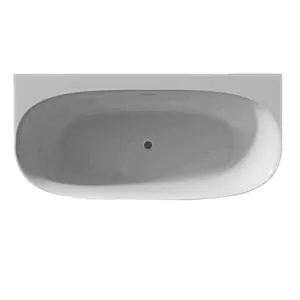 Ванна акриловая RIHO B2W 170х80х58 пристенная, овальная, цвет: белый глянец B094001005