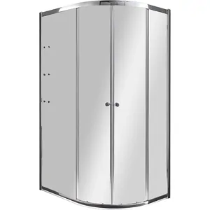 Душевой уголок CEZARES лев.(1180-1200х980-1000х2000) RH-2-120/100-C-Cr-L стекло/хром