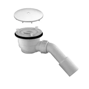 Слив для душевых поддонов HUPPE, крышка сливного отверстия до 0,6 л/с, круглая, белый 508055R55