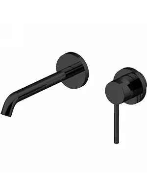 Смеситель GATTONI 9137/91NO для раковины, встраиваемый, с донным клапаном, черный матовый