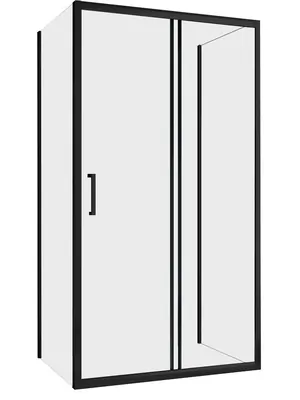 Душевой уголок ABBER AG30100B-S70B-S70B 1000х700х1950 проз.стекло, черн.профиль