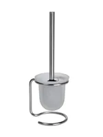 Ершик для унитаза Bemeta 104113107 напольный, щетка черная, цвет: хром