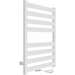 Полотенцесушитель Indigo 800х400 (таймер,скр.монт, ун.подкл) белый матовый