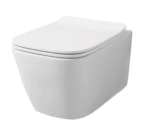 Унитаз подвесной ArtCeram А16 360х450 укороченный безободковый белый матовый ASV005 05;00