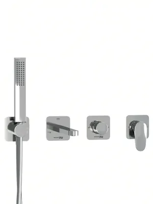 Смеситель для ванны/душа WasserKRAFT A3151.268.270.271.087.103 встраиваемый, с лейкой, хром