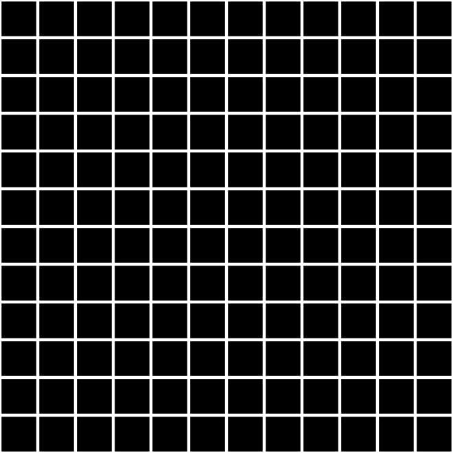 мозаика Темари Черный Матовый 29.8x29.8