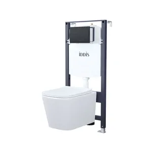 Инсталляция с подвесным унитазом IDDIS Basic сиденье с микролифтом, клавиша смыва BASBI02i73