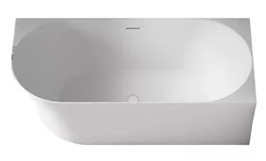 Ванна акриловая Abber (1500х780) пристенная, угловая правая, слив-перелив, белый AB9258-1.5 R