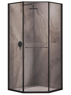 Душевой уголок RGW SV-82B R (900х900х2000) стекло 8мм тонированное/черное 33328299-34R