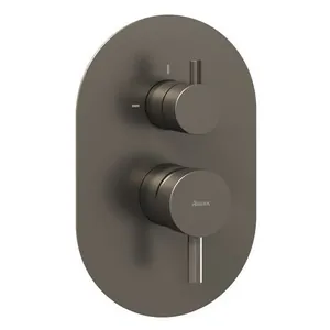 Смеситель Ravak X070325 для ванны/душа встраиваемый, внешняя часть, однозахватный, графит