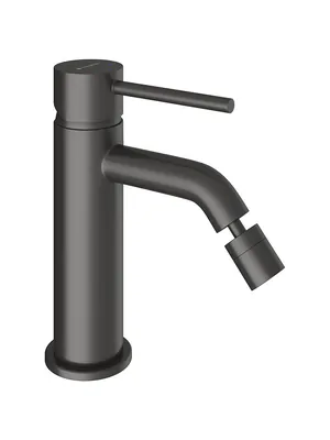 Смеситель для биде Aqueduto CAN0545 однозахватный, низкий излив 73мм, цвет: оружейная сталь