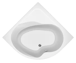 Ванна акриловая BAS 1500х1500 угловая, симметричная, каркас, без слива-перелива, белый