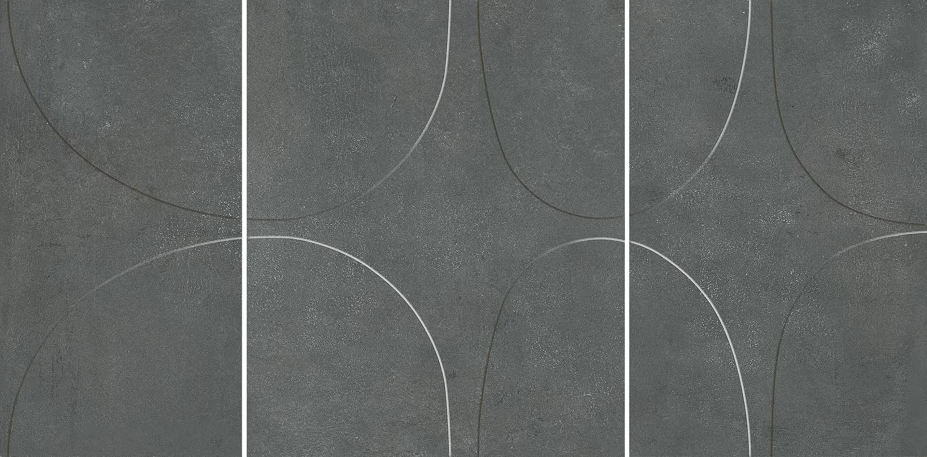 панно I Cementi Dark Decoro Lito 3D 60x120