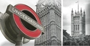 Monocolor Composicion London Calling D 22.5X15 глянцевая