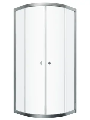 Душевой уголок toHit (80х80х185) 1/4 круга, без поддона, стекло прозрачное/хром TH06-010808