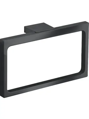 Полотенцедержатель Keuco Edition11 261х149 настенный,кольцо,хром черный шлифованный 11121130000