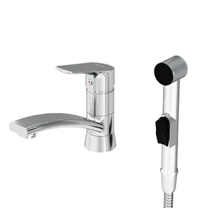 Смеситель DAMIXA для умывальника, однозахватный, с гигиеническим душем, хром 770230001