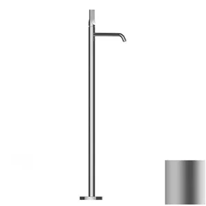 Смеситель для раковины Bossini Z00584094 напольный, однозахватный, высокий излив, никель мат