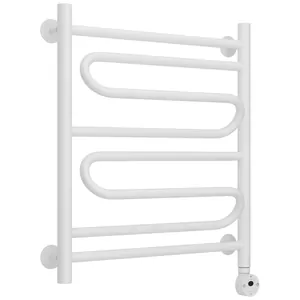 Полотенцесушитель электрический СТИЛЬЕ 600х500, белый матовый, ТЭН справа, 30522-6050