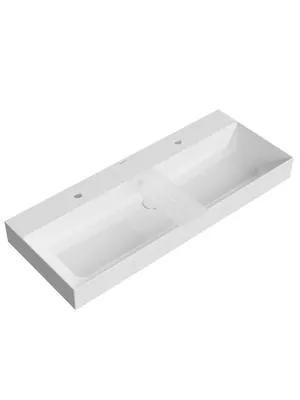 Раковина KERAMA MARAZZI подвесная/мебельная,1190х480х165,2 чаши,белый GR.wb.120.2
