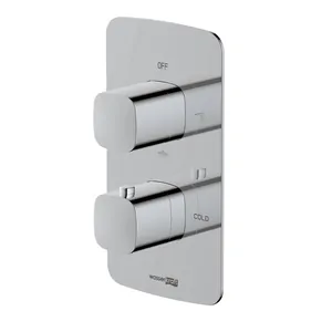 Смеситель для ванны/душа WasserKRAFT 8644 Thermo встраиваемый, термостат, на 3 выхода, хром