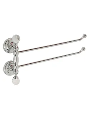 Migliore Полотенцедержатель двойной поворотный 45 см хром/SWAROVSKI ML.AMR-60.424.CR
