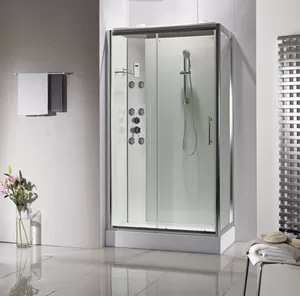 Душевая кабина BAND HOURS -3-R 80х120х217 стекло прозрачное, профиль хром, низкий поддон