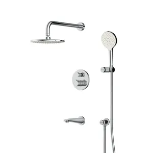 Душевая система AM.PM встраиваемая, термостат, излив, верхний/ручной душ, хром FT85A3RH10