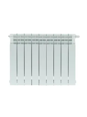 Радиатор STOUT Ventil 500 9 секций, биметалл, нижнее правое подключение,белый SRB-3320-050009