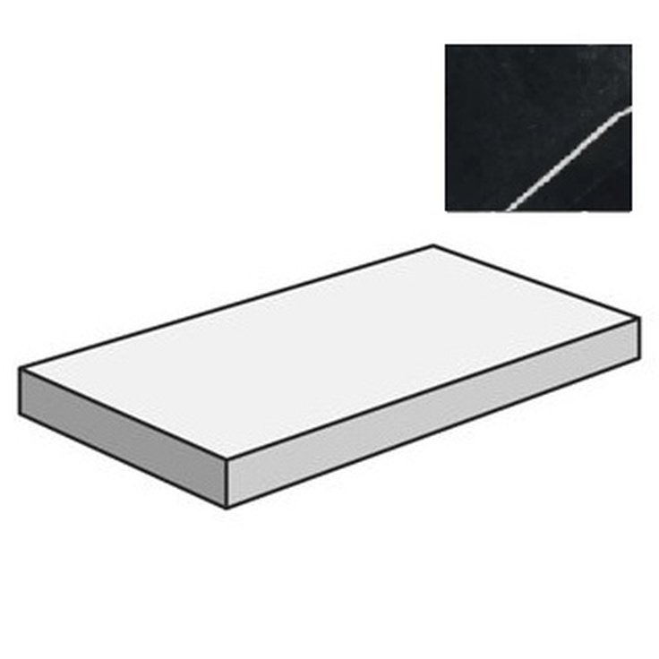 Atlas Concorde Russia Forte Dei Marmi 620070002451 Elegant Black Scal Ang Dx Cerato Rett 33x120 полуматовая