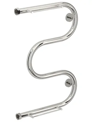 СУНЕРЖА Полотенцесушитель 600х400 нерж. сталь, нак. гайка 1" 00-0008-6040