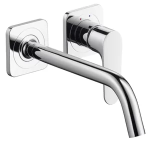 Смеситель Axor 34116000 для умывальника встраиваемый, с розетками, излив 227мм, хром