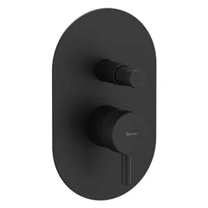 Смеситель для ванны/душа Ravak X070284 встраиваемый, однозахватный, черный матовый