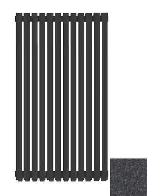 Радиатор КЗТО 50 V 2000-12 CU централ. нижнее подключение (универс.) структурный черный шелк