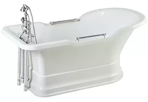 Ванна MIGLIORE 180x87 на подиуме, слив-перелив/ручки хром 25812