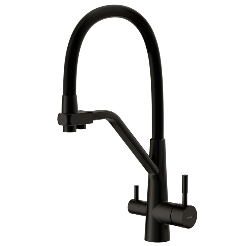 Смеситель Axor 16821820 термостатический с запорным вентилем, шлиф. никель