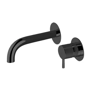 Смеситель для раковины CISAL New на 2 отверстия, внешняя часть, черный LN00551640/LN00551D40