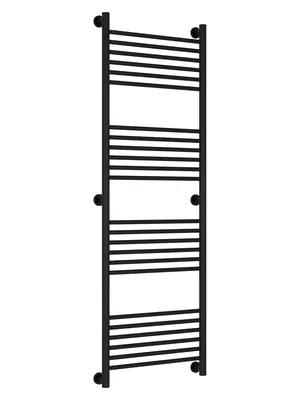 СУНЕРЖА Полотенцесушитель 1500х500 (24 ступ.) черный матовый, унив. под. 3/4"