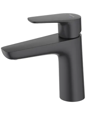 Смеситель для раковины Aquatek AQ1110MB однозахватный, излив 98мм, б/дон. клап., черный мат