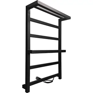 Полотенцесушитель Indigo (electrо) с/п 800х500 скр.монтаж, унив.подкл, черный муар