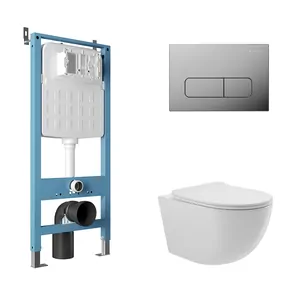 Инсталляция Aqueduto TECNICA N + унитаз с сиденьем + клавиша смыва FORMA AQDS114