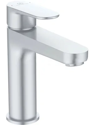 Смеситель для умывальника Ideal Standard O излив 125 мм, с дон. клап., серебро BD131SI