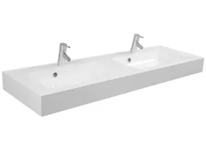 Раковина Aquaton 1500 1A70573KRD010 1500х500х120 мм, перелив, отверстие под смеситель, белая