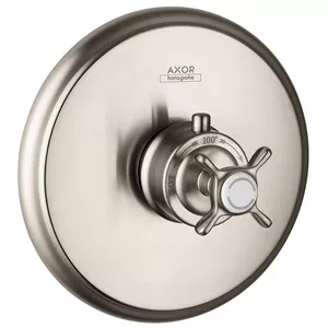 Смеситель Axor 16815820 Highflow термостатический, внешняя часть, шлиф никель
