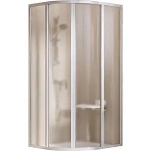 Душевой уголок RAVAK SKCP4-90 (895x895x1950) раздвижные двери, стекло, сатин+Grape