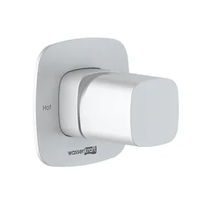 Смеситель WasserKRAFT 9551 для душа, однозахватный, белый Soft-touch