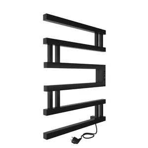 Полотенцесушитель Indigo (electrо) б/п 600х500 скрытый провод справа,черный муар, DGM60-50BRRt