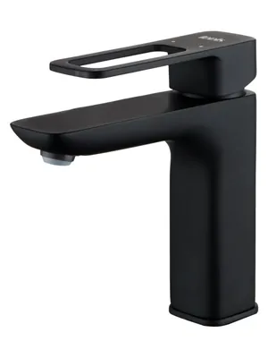 Смеситель Iddis для умывальника однозахватный, излив 116мм, черный SLIBL00i01