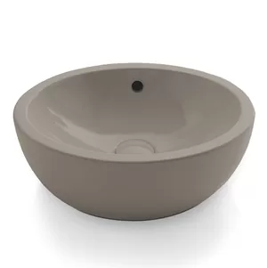 Раковина накладная Cielo (420х420х165) с переливом, цвет Arenaria SHBA AN